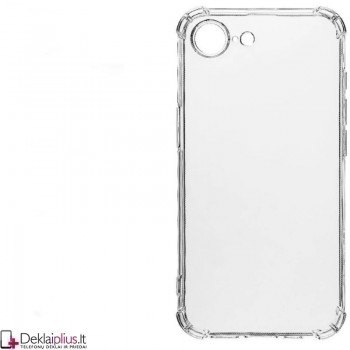 Silikoninis - Anti shock dėklas - su kameros apsauga - skaidrus (Apple Iphone 16e/Iphone 17e) Silikoninis - Anti shock dėklas - su kameros apsauga - skaidrus (Apple Iphone 16e/Iphone 17e)